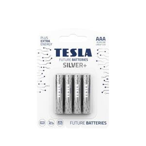 Tesla Alkalické baterie Tesla SILVER+ - 1,5V, LR03, typ AAA, 4 ks