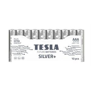 Tesla Alkalické baterie Tesla SILVER+ - 1,5V, LR03, typ AAA, 10 ks
