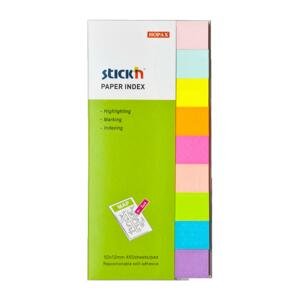 Stick’n by Hopax Samolepicí záložky Stick´n by Hopax - 50 x 12 mm, mix neonových barev