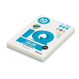 Barevný papír IQ A4 - 80 g/m2, mix 5 pastelových barev, 250 listů