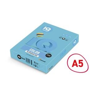 Barevný papír IQ A5 - 80 g/m2, AB48, azurově modrý, 500 listů
