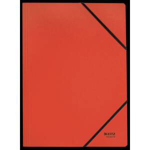 Kartonové desky s gumičkou Leitz RECYCLE - A4, ekologické, červené, 1 ks