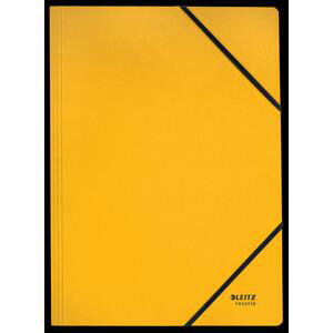 Kartonové desky s gumičkou Leitz RECYCLE - A4, ekologické, žluté, 1 ks