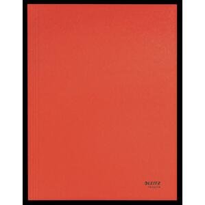 Papírové desky s chlopněmi Leitz RECYCLE - A4, ekologické, červené, 1 ks