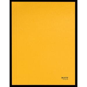 Papírové desky s chlopněmi Leitz RECYCLE - A4, ekologické, žluté, 1 ks