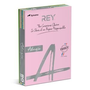 Adagio Barevný papír Rey Adagio A4 - mix pastelových barev, 80 g/m2, 500 listů