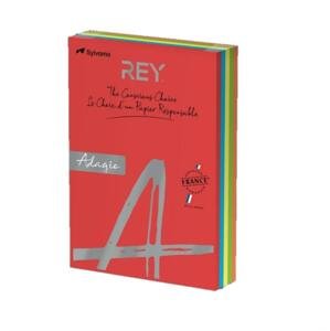 Adagio Barevný papír Rey Adagio A4 - mix intenzivních barev, 160 g/m2, 250 listů