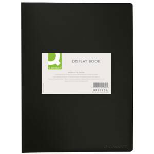 Katalogová kniha Q-Connect - A4, 30 kapes, černá, 1 ks
