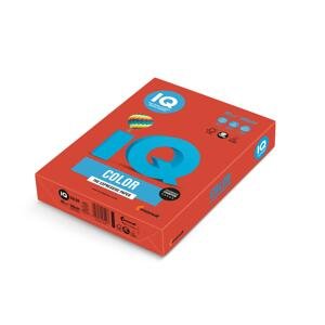 Barevný papír IQ Color A4 - CO44, korálově červený, 160 g/m2, 250 listů