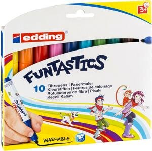 Dětské fixy Edding 14 - pro menší děti, sada 10 barev