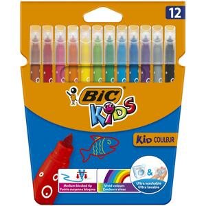 Dětské fixy Bic - sada 12 barev