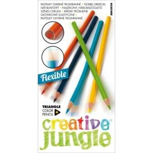 Sakota Pastelky Creative Jungle - ohebné, 12 barev