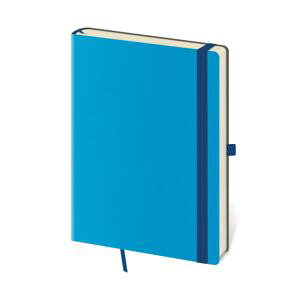 Zápisník Flexies, 14,5 x 20,5 cm - modrý, linkovaný