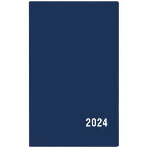 Týdenní kapesní diář 2024 - PVC, modrý