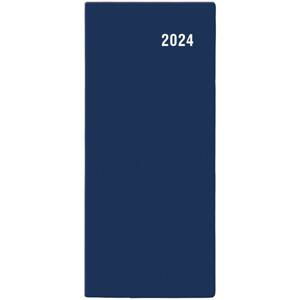 Měsíční kapesní diář 2024 - PVC, modrý