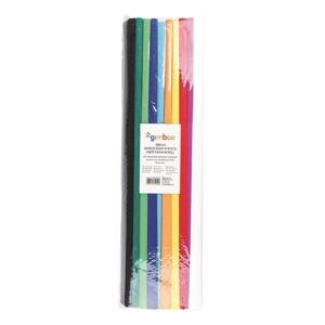 Gimboo Krepový papír Gimboo - role 50 x 200 cm, mix barev, 10 ks