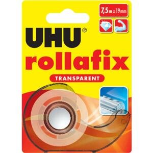 UHU Lepicí páska UHU Rollafix s odvíječem – transparentní, 19 mm x 7,5 m