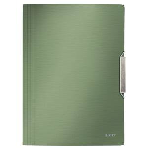 Desky na dokumenty s chlopněmi a gumičkou LEITZ STYLE - A4, zelenkavé