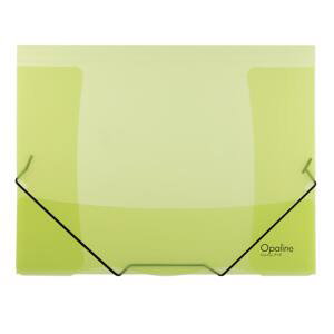 Karton P+P Desky Opaline s chlopněmi a gumičkou A4, zelené
