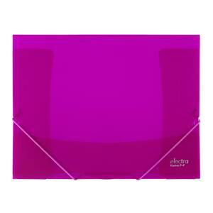 Karton P+P Desky na dokumenty s gumičkou ELECTRA - A4, tmavě růžové, 5 ks