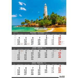 Tříměsíční nástěnný kalendář 2023 Pobřeží
