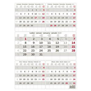 Pětiměsíční kalendář 2022 - šedý