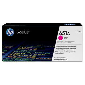 Toner HP CE343A/651A - purpurový - originální