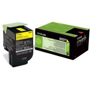 Toner Lexmark 80C20Y0 - žlutý - originální