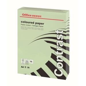 Barevný papír Office Depot Contrast - A4, pastelově zelená, 80 g, 500 listů