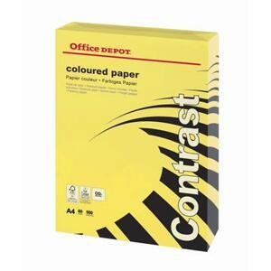 Barevný papír Office Depot Contrast - A4, intenzivní žlutá, 80 g, 500 listů