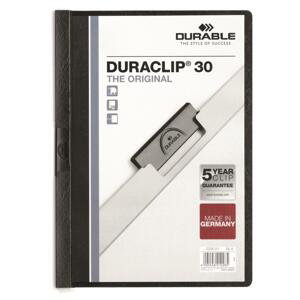 Durable Desky s klipem DURACLIP 30, A4 černé