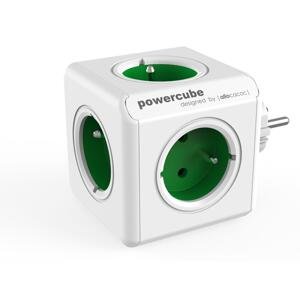 Rozbočka PowerCube Original, 5x zásuvka, zelená