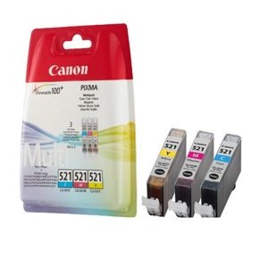 Cartridge CANON CLI-521CMY - 3 barevná