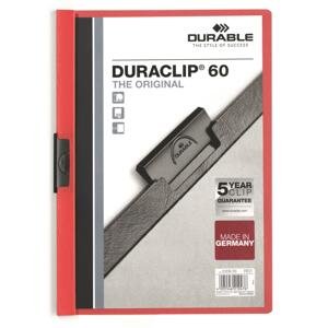 Durable Desky s klipem DURACLIP 60, A4 červené