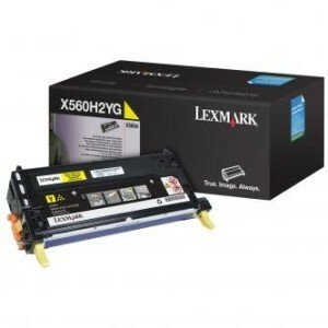 Toner Lexmark X560H2YG, žlutá - originální