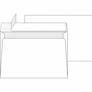 OFFICEO Obálky C4 samolepicí - krycí páska bílé 25 ks