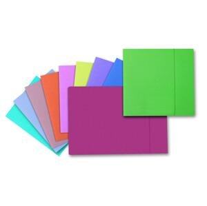 HIT Office Desky papírové s jednou chlopní, mix barev, 100 ks