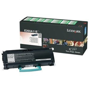 Kazeta tonerová Lexmark E260A11E, černá - originální
