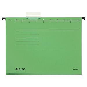 Desky závěsné papírové LEITZ Alpha zelené, 25 ks