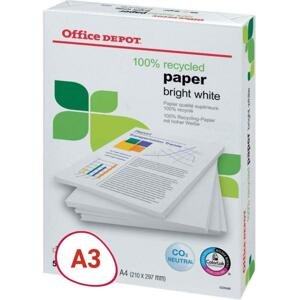 Recyklovaný papír Office Depot - A3, 80 g 500 listů, zářivě bílá