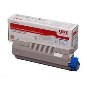 Toner OKI 46490403 - azurová - originální