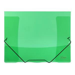 Karton P+P Desky s chlopněmi a gumičkou A4, zelené, 5 ks