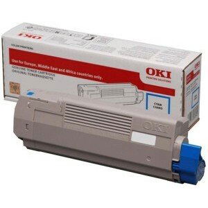 Toner OKI 46443103, azurová - originální