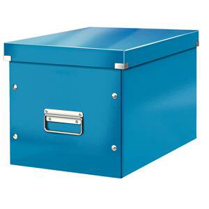 Leitz Box CLICK-N-STORE čtvercový A4, WOW - modrá