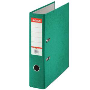 Pákový pořadač Esselte - A4, kartonový, hřbet 7,5 cm, zelený