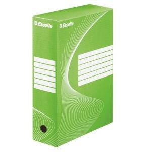 Krabice archivační Esselte, 10,0 x 34,5 x 24,5 cm, zelená