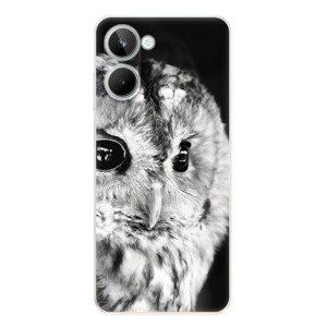 Odolné silikonové pouzdro iSaprio - BW Owl - Realme 10