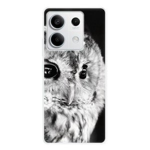 Odolné silikonové pouzdro iSaprio - BW Owl - Xiaomi Redmi Note 13 5G