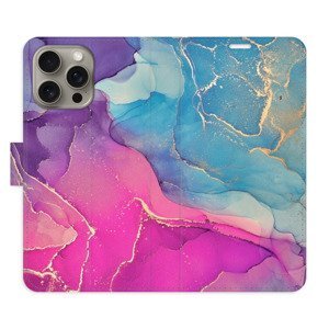 Flipové pouzdro iSaprio - Colour Marble 02 - iPhone 15 Pro Max