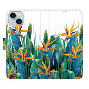 Flipové pouzdro iSaprio - Exotic Flowers 02 - iPhone 15